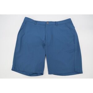 Bonobos‎ Golf Mens 38 Highland Tour Golf Shorts Blue 10" Inseam Flat Front